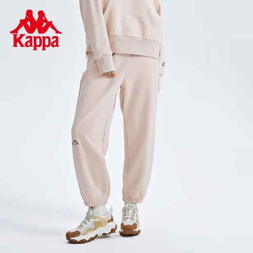  Kappa卡帕运动裤女针织长裤黑色休闲裤收口卫裤K0C62AK04 商品图2