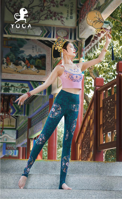 壁虎瑜伽《琉璃》限量款印花瑜伽12分裤 【可定制】（标准码）清仓不退不换 商品图2