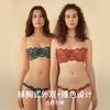 HSIA遐内衣女大胸显小全罩杯秋冬轻薄性感撞色睫毛蕾丝抹胸式文胸睫毛洛可可 商品缩略图3