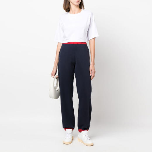 KENZO 高田贤三 女士棉质 KENZO Paris 徽标刺绣休闲运动裤 藏蓝色 FC62 PA701 4MF 77 商品图3