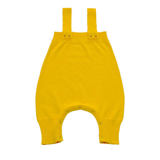 【婴儿背带裤 舒适亲肤】春秋可开档0-1-2岁男女宝宝大PP毛线衣服针织纯棉裤子 商品图6