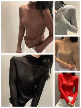 女羊绒堆堆领冷衫RYZ005