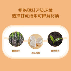 优奥一次性碗350ml*30只大号加厚可降解纸盘纸碗汤碗防水防油餐具用品