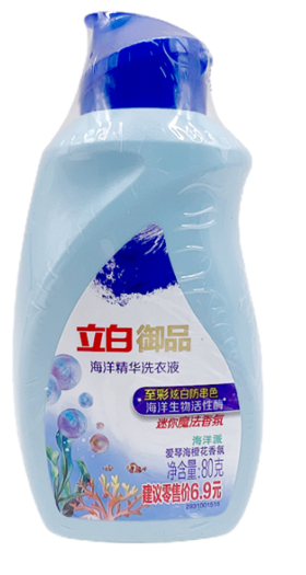 【亚欧超市】立白御品海洋炫白洗衣液80g/瓶