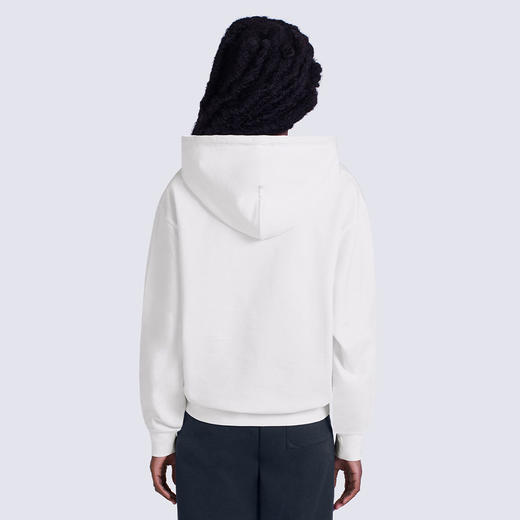 KENZO 高田贤三 女士棉质 TIGER TAIL K 徽标刺绣连帽长袖卫衣 白色 FC62 SW014 4MF 01 商品图2