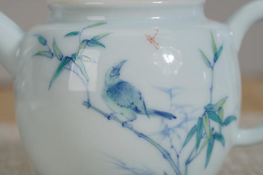 竹报平安小壶130ml（口径4.6cm，长10cm，高7.5cm，底足4.8cm） 商品图3