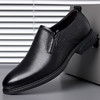 【服饰鞋包】男士休闲商务透气皮鞋黑色防滑 商品缩略图3