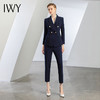 IWY/藏青色职业套装女西装正式服装气质女神范通勤正装高端西服C11355+P11355 商品缩略图2