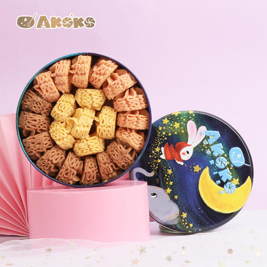 3盒 AKOKO 小花曲奇饼干 160g/盒A-5204 商品图0