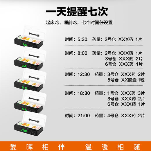 7天智能小药盒随身便携式 商品图2