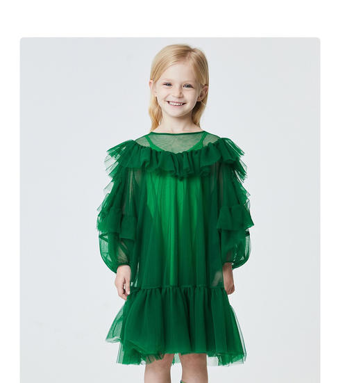 JNBY  21年秋款  荷叶边连衣裙1L7G50310 商品图4