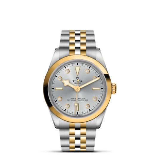 帝舵碧湾型36黄金钢款 | 帝舵表原厂机芯MT5400型（COSC）  钢表壳，直径36毫米  黄金及钢表带 商品图1