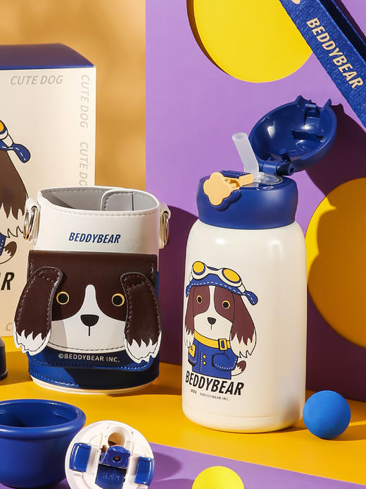 杯具熊四叶草生肖系列儿童杯630ml三盖BJX 商品图1