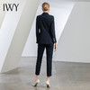IWY/藏青色修身 秋冬职业装西装套装女时尚气质双排扣商务正装OLC10433+P10433 商品缩略图5