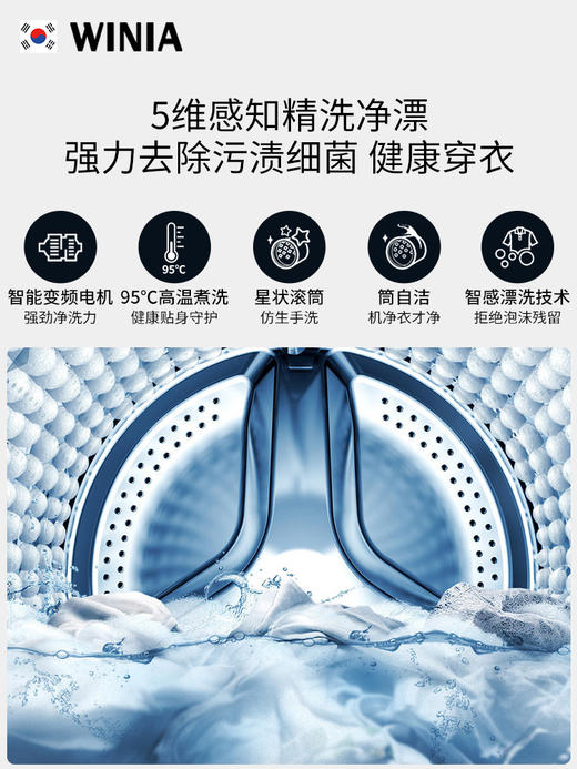 【WINIA炜妮雅】壁挂式洗衣机 除菌mini全自动挂墙WSVK 商品图1