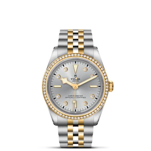 帝舵碧湾型36黄金钢款 | 帝舵表原厂机芯MT5400型（COSC）  钢表壳，直径36毫米  黄金及钢表带 商品图1