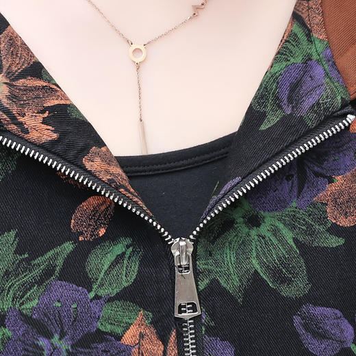 YWE 228D06时尚加厚印花外套气质优雅减龄上衣 商品图3