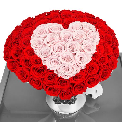 【告白神器】ROSEONLY诺誓  高端定制 永生玫瑰 玫瑰系列-稳稳 永生花手捧礼物 商品图3