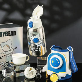 杯具熊四叶草保温钛壶630ml