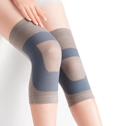 【拉绒蚕丝护膝】 由日本专家研发，采用日本桑蚕丝原料，无痕隐形、高弹无压、蓄热保暖、吸湿透气 商品图0