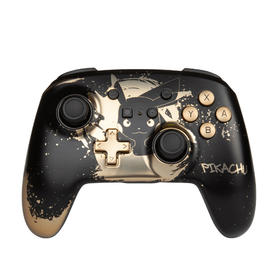 手柄控制器 Switch PowreA 精灵宝可梦主题 黑金无线手柄