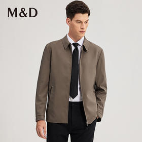 MD名盾行政夹克抗皱易打理商务秋冬爸爸翻领外套上班干部男茄克
