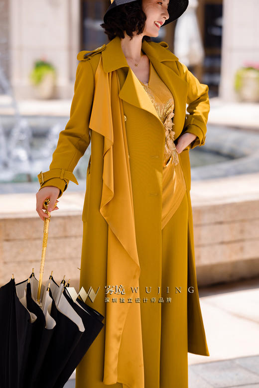 2202186 金丝巴洛 厚织双色斜纹    醋酸缎外套 雾境 商品图4