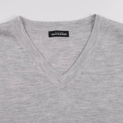 【95%山羊绒+5%羊毛】SCHIESSER 德国舒雅男士 铂雅山羊绒V领保暖单上衣 95/12320Q 批次不同成分颜色略有差异 可点击详情页最下方链接选择配套裤子 商品图3