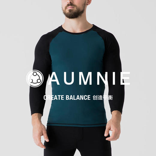 男士 Raglantee塑身运动插肩上衣 商品图0