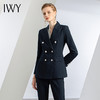 IWY/藏青色修身 秋冬职业装西装套装女时尚气质双排扣商务正装OLC10433+P10433 商品缩略图0