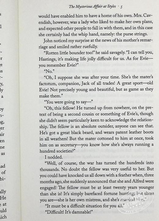 【中商原版】阿加莎系列 斯泰尔斯庄园奇案 The Mysterious Affair at Styles 英文原版 Agatha Christie 侦探小说女王 商品图7