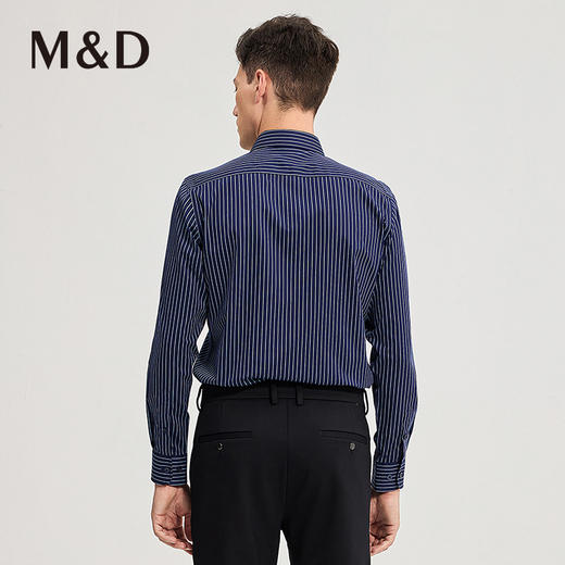 MD名盾秋冬男士新品休闲长袖DP免烫衬衣商务职业衬衫上衣男 商品图4