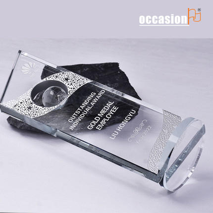 璀璨银河奖杯定制制作DIY个性定做水晶玻璃奖品2022新款厂家直销 商品图1