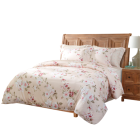 梦洁 纯棉印花四件套.妍紫  1010189459AX003