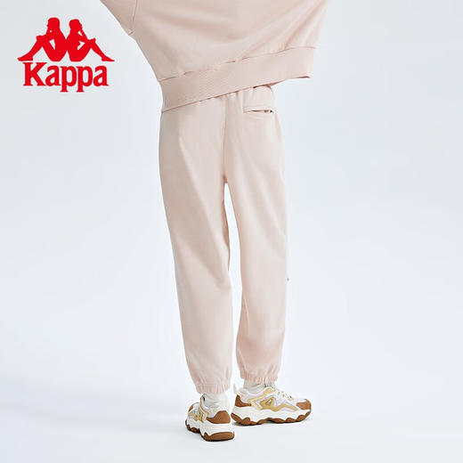  Kappa卡帕运动裤女针织长裤黑色休闲裤收口卫裤K0C62AK04 商品图3