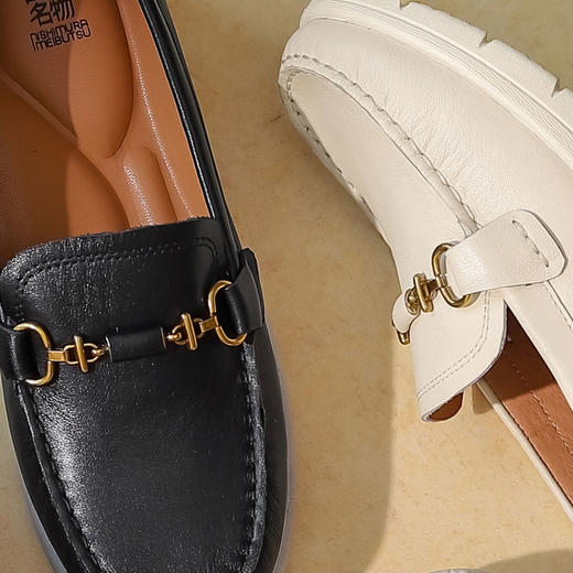 西村名物22年秋冬新款【护士鞋】加厚乳胶舒适轻便坡跟鞋深口单鞋女37291 商品图4