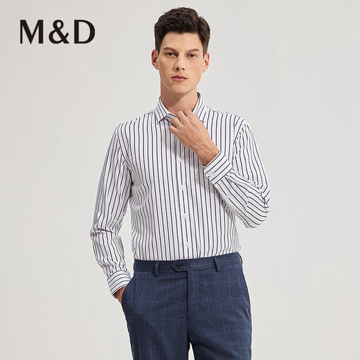 MD名盾秋冬男士新品休闲长袖DP免烫衬衣商务职业衬衫上衣男 商品图0