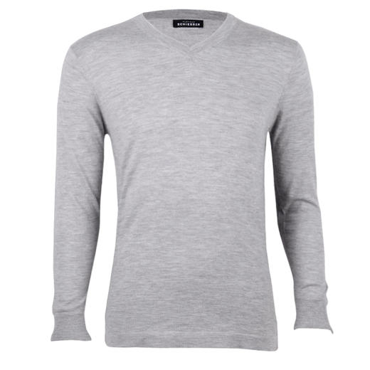 【95%山羊绒+5%羊毛】SCHIESSER 德国舒雅男士 铂雅山羊绒V领保暖单上衣 95/12320Q 批次不同成分颜色略有差异 可点击详情页最下方链接选择配套裤子 商品图2