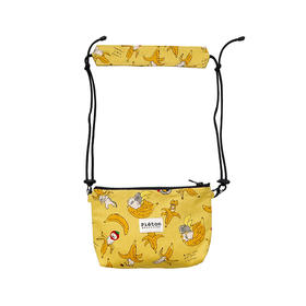 HUJI祤集pieton斜挎包插画香蕉小猫