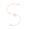 ROSEONLY 玫瑰系列-LOVE ROSE 手链首饰 18K玫瑰金镶红宝 商品缩略图0