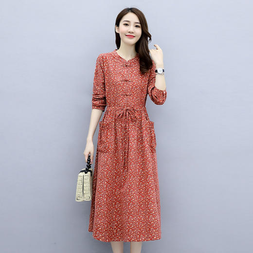 秋季新款，时尚打底外穿优雅连衣裙HR-NYMYZ713 商品图3