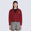 KENZO 高田贤三 女士 TIGER TAIL K系列 刺绣徽标羊毛针织开衫 枣红色 FC62 CA341 3LA 23 商品缩略图1
