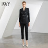 IWY/黑色高端职业西装套装女白领通勤正装工作服修身显瘦 OLC10433+P10433 商品缩略图1