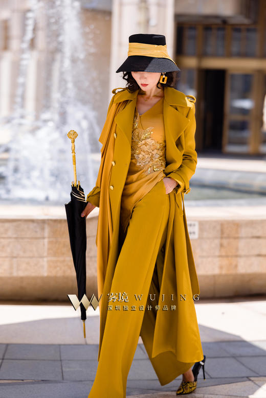 2202186 金丝巴洛 厚织双色斜纹    醋酸缎外套 雾境 商品图2