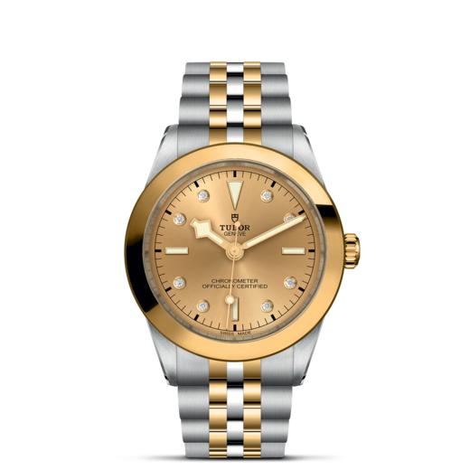 帝舵碧湾型39黄金钢款 | 帝舵表原厂机芯MT5602型（COSC）  钢表壳，直径39毫米  黄金及钢表带 商品图1