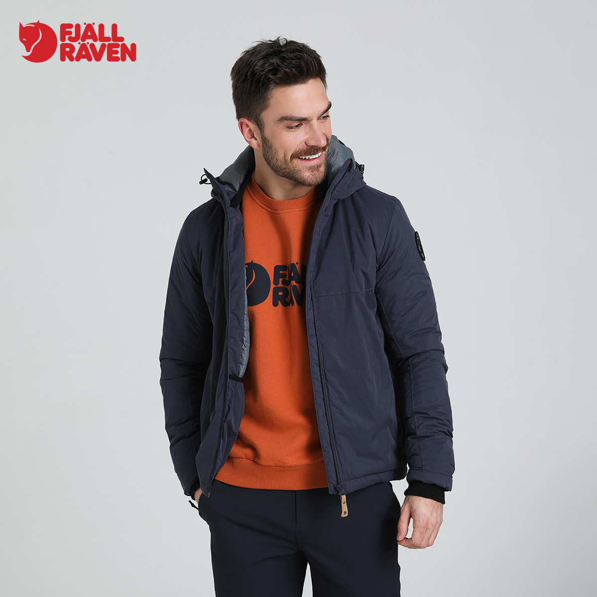 北极狐秋冬新款户外夹克外套男保暖修身休闲露营轻量08222167