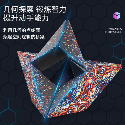 【百变魔方 玩趣出奇】 3D磁力魔方 促进智力发展 多种形状变换 空间思维锻炼 发挥潜能拼出宇宙 商品图3