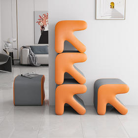 网红凳子家用换鞋凳门口客厅沙发旁创意矮凳北欧试衣间箭头小板凳