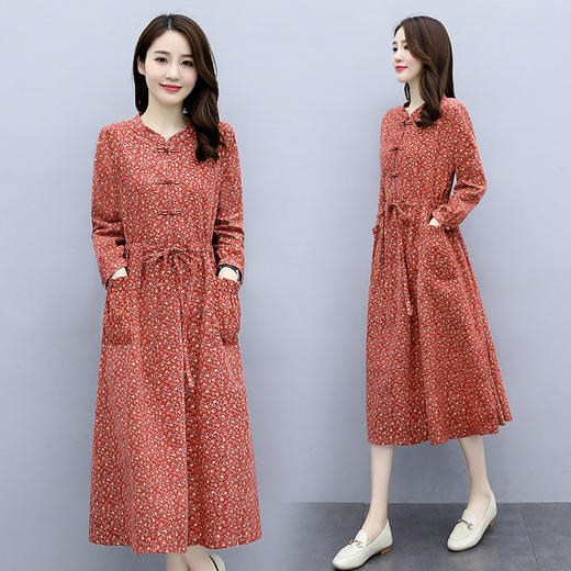 秋季新款，时尚打底外穿优雅连衣裙HR-NYMYZ713 商品图0