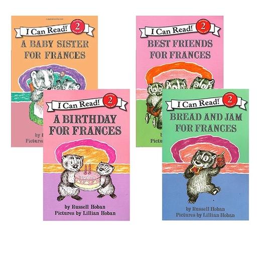 【5-10岁 I Can Read精选】 Frances 弗朗西斯小熊 4册合售 儿童英语阅读分级读物启蒙图画书 商品图0